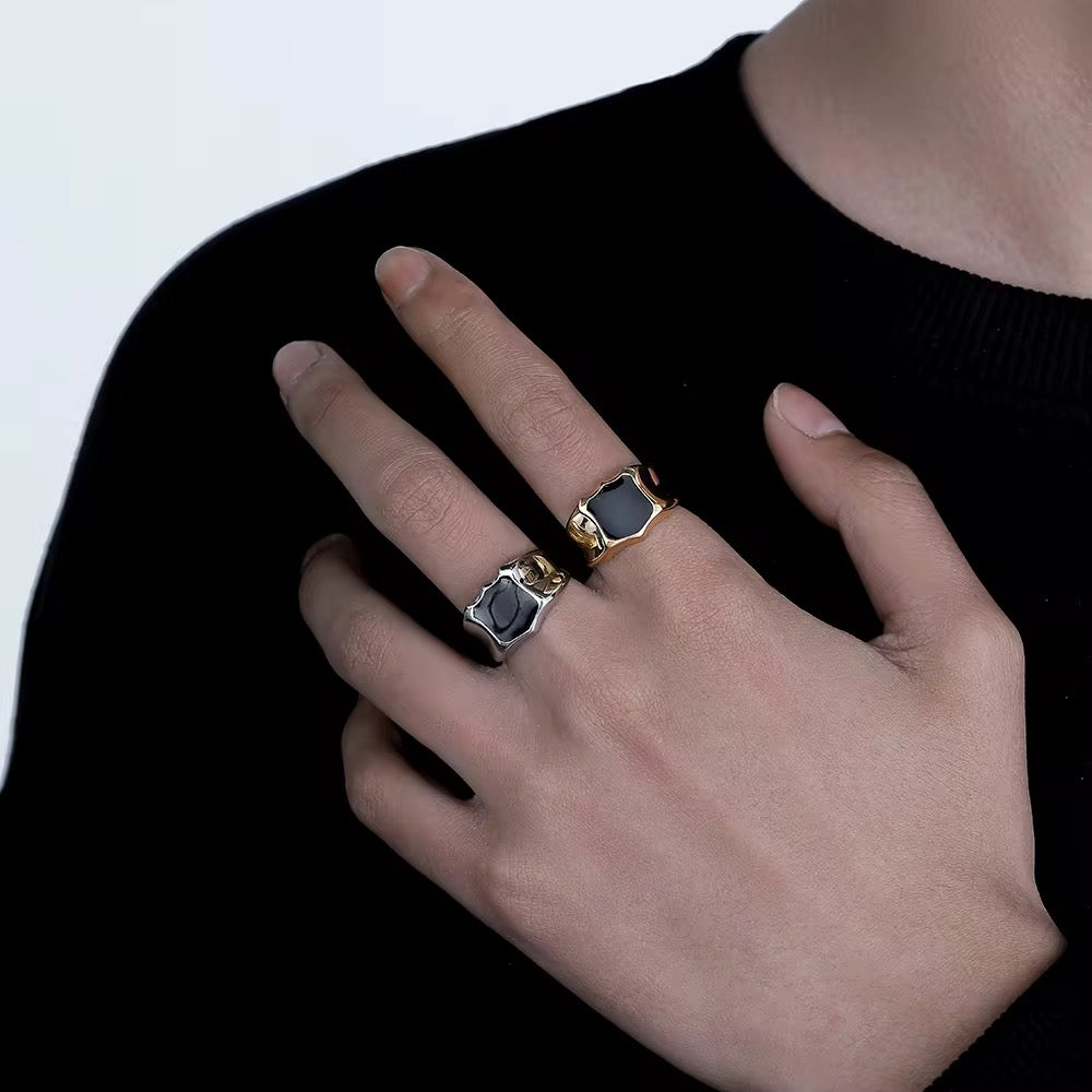 Stainless Steel Ring - Black