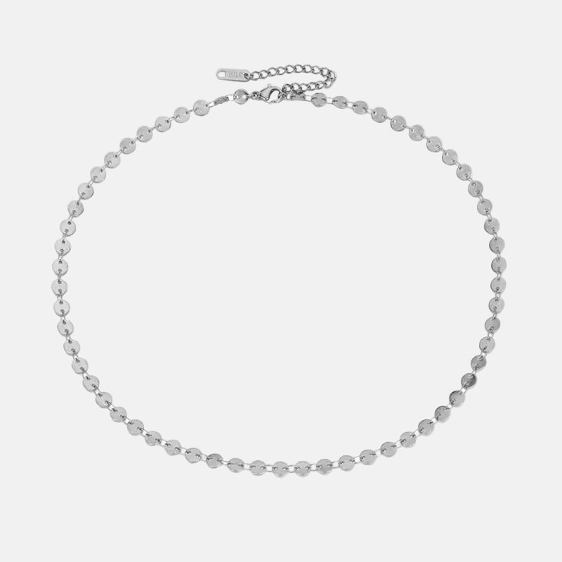 Gold Plated Stainless Steel Choker Necklace - Delicate