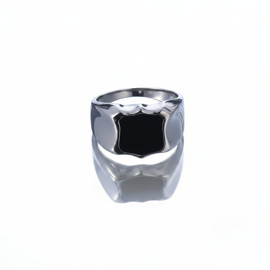 Stainless Steel Ring - Black