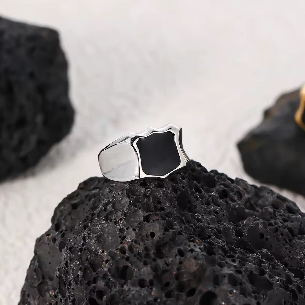 Stainless Steel Ring - Black