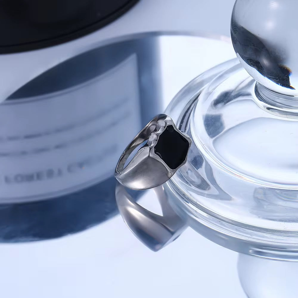 Stainless Steel Ring - Black
