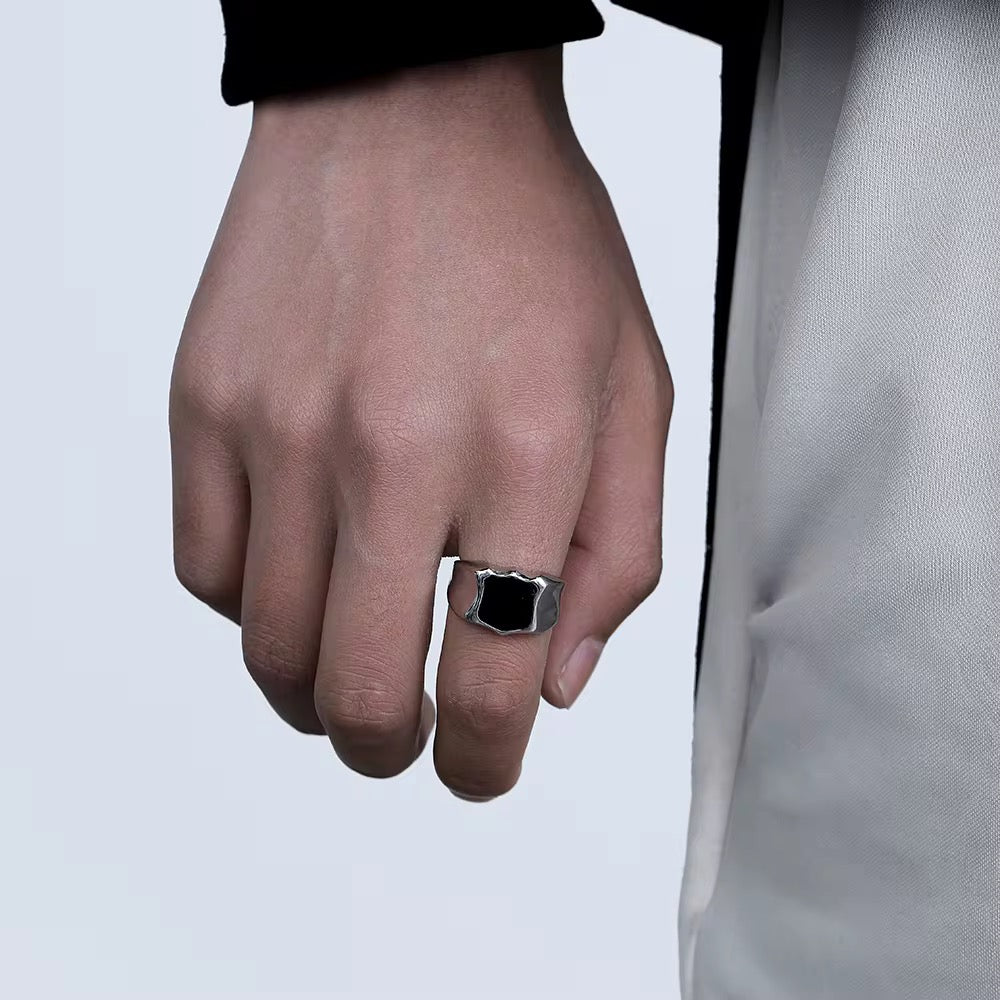 Stainless Steel Ring - Black
