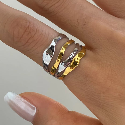 Gold Plated Stainless Steel Ring - Corrosion