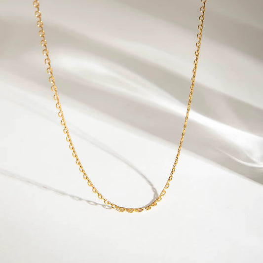 Gold Plated Stainless Steel Chain - Half Arc