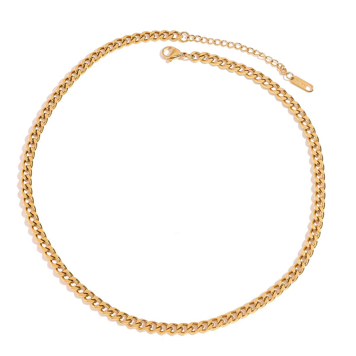 Gold Plated Stainless Steel Necklace - Classic