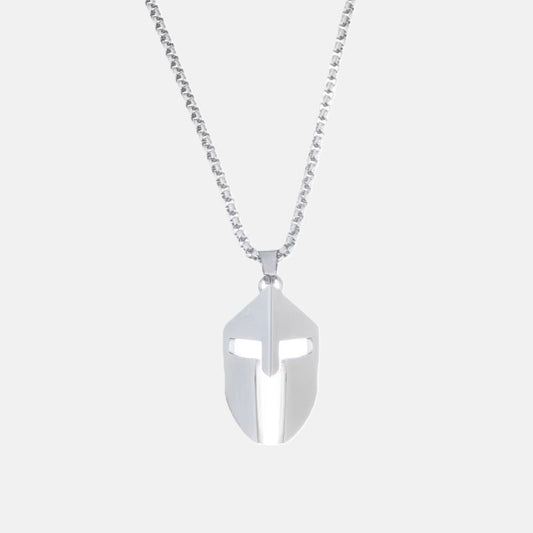Gold Plated Stainless Steel Necklace with Pendant - Spartan