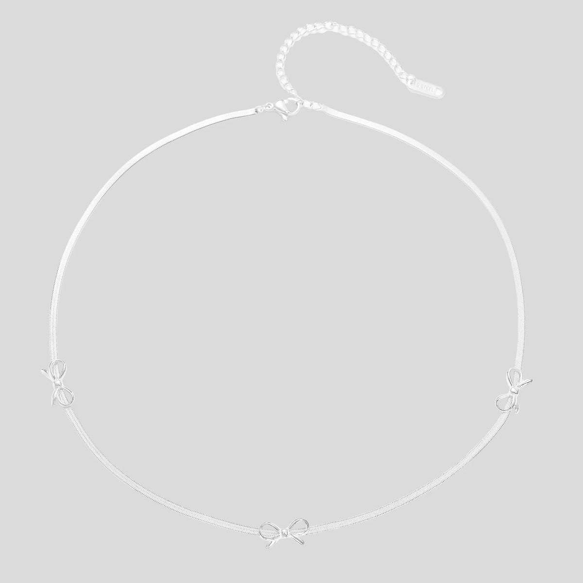 Gold Plated Stainless Steel Necklace- Bow Blade
