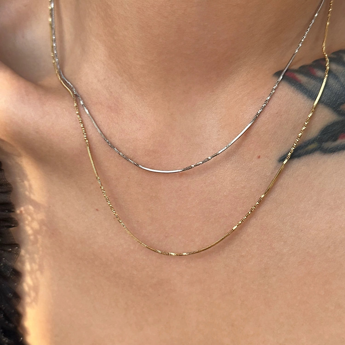 Gold Plated Stainless Steel Chain - Twist Snake