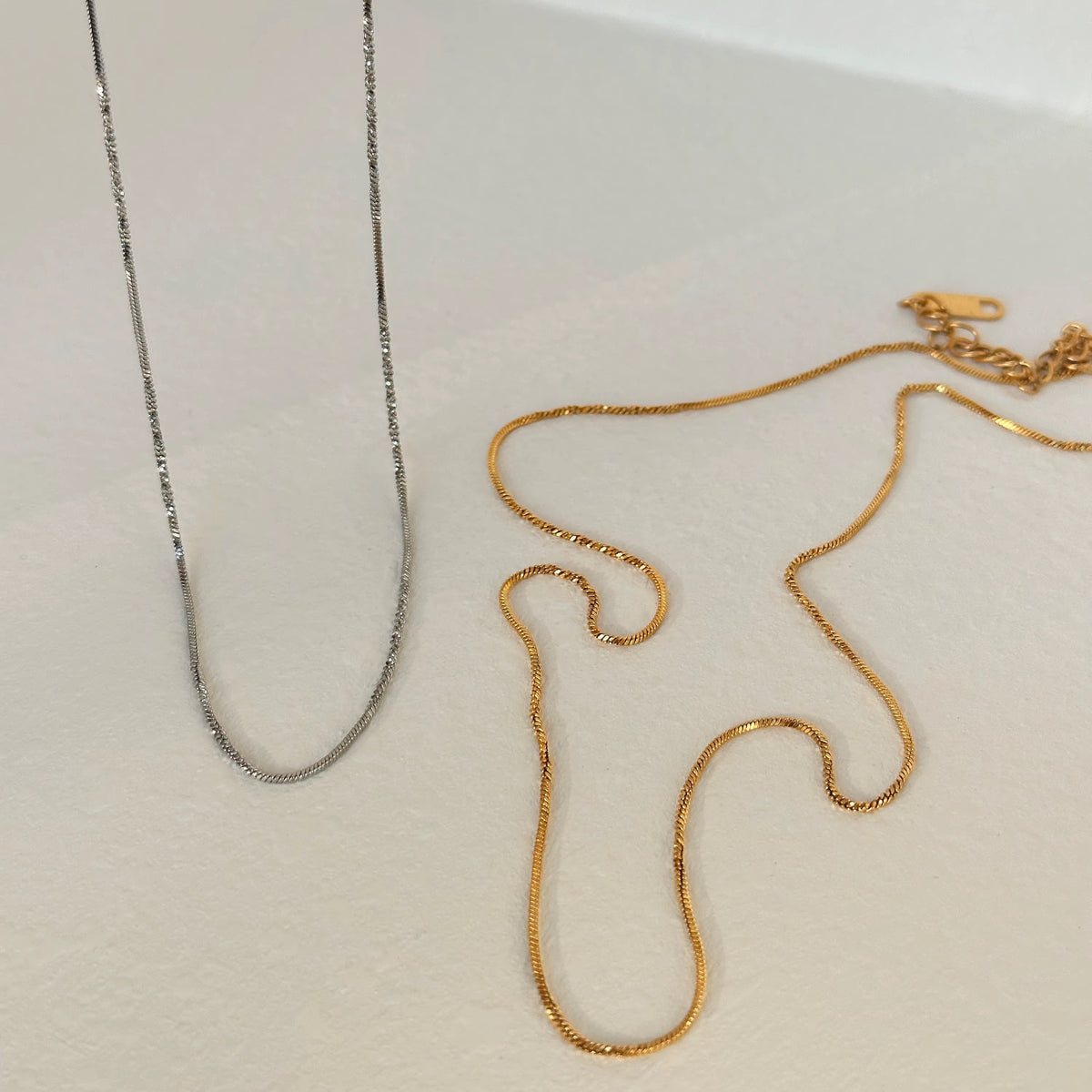 Gold Plated Stainless Steel Chain - Twist Snake