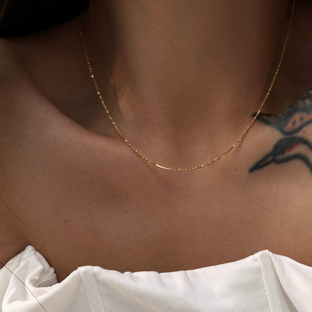 Gold Plated Stainless Steel Chain - Twist Snake
