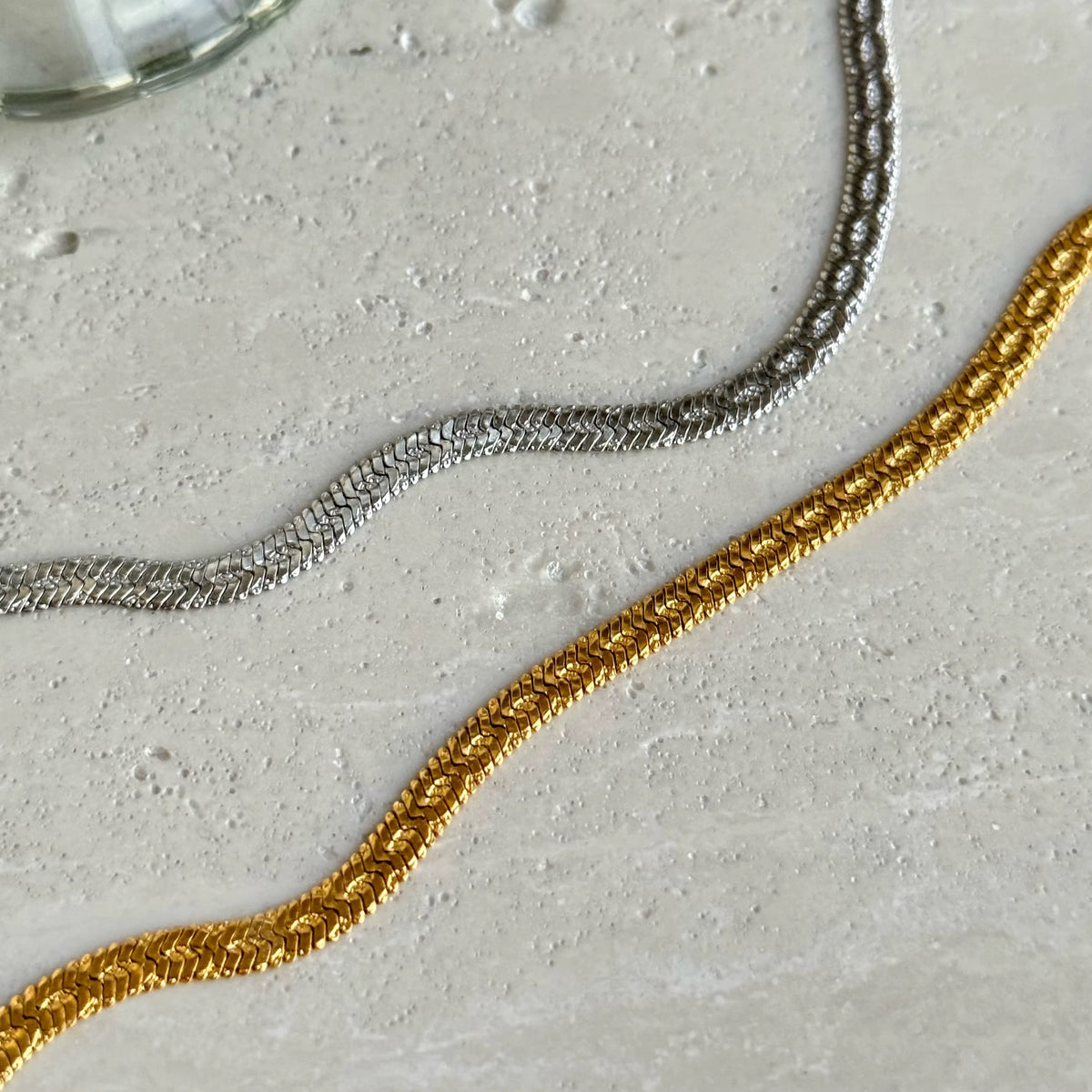 Gold Plated Stainless Bracelet - Embossed Exquisite