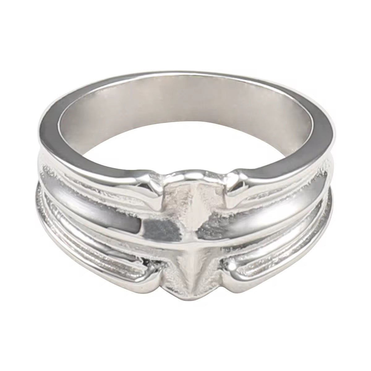 Stainless Steel Unisex Ring - Cross-shaped Star