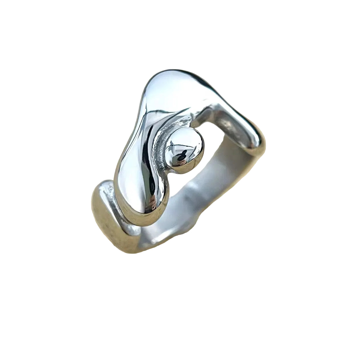 Stainless Steel Unisex Ring - Mercury