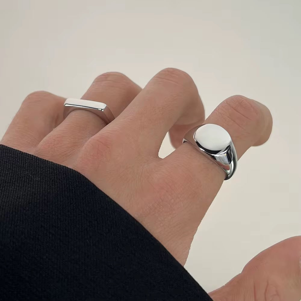 Stainless Steel Polished Ring- Bright Thin