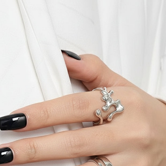 Sterling Silver Ring - Lava