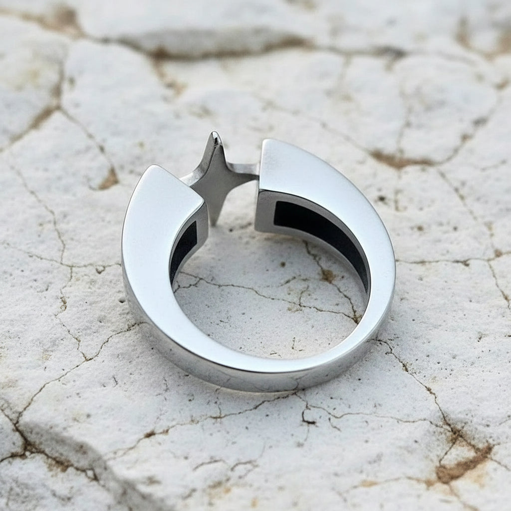 Stainless Steel Unisex Ring - Stern