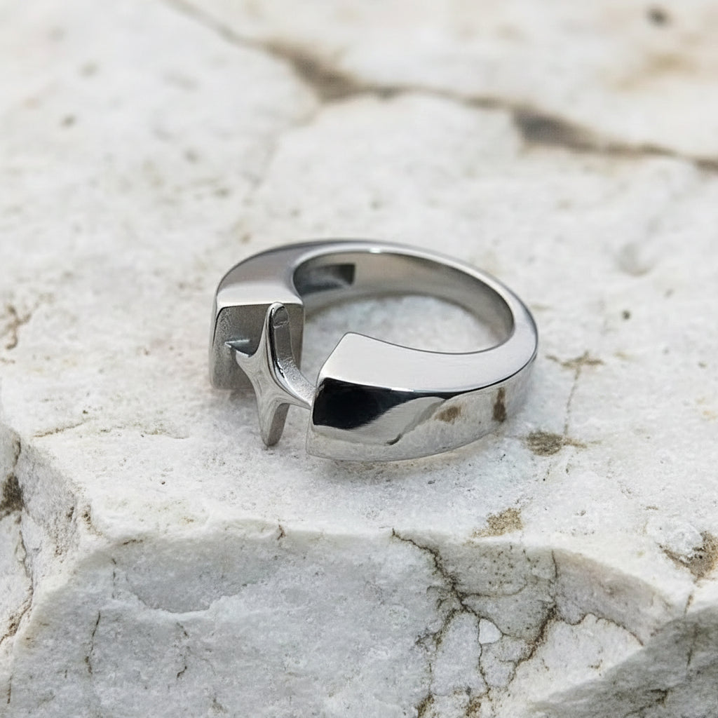 Stainless Steel Unisex Ring - Stern