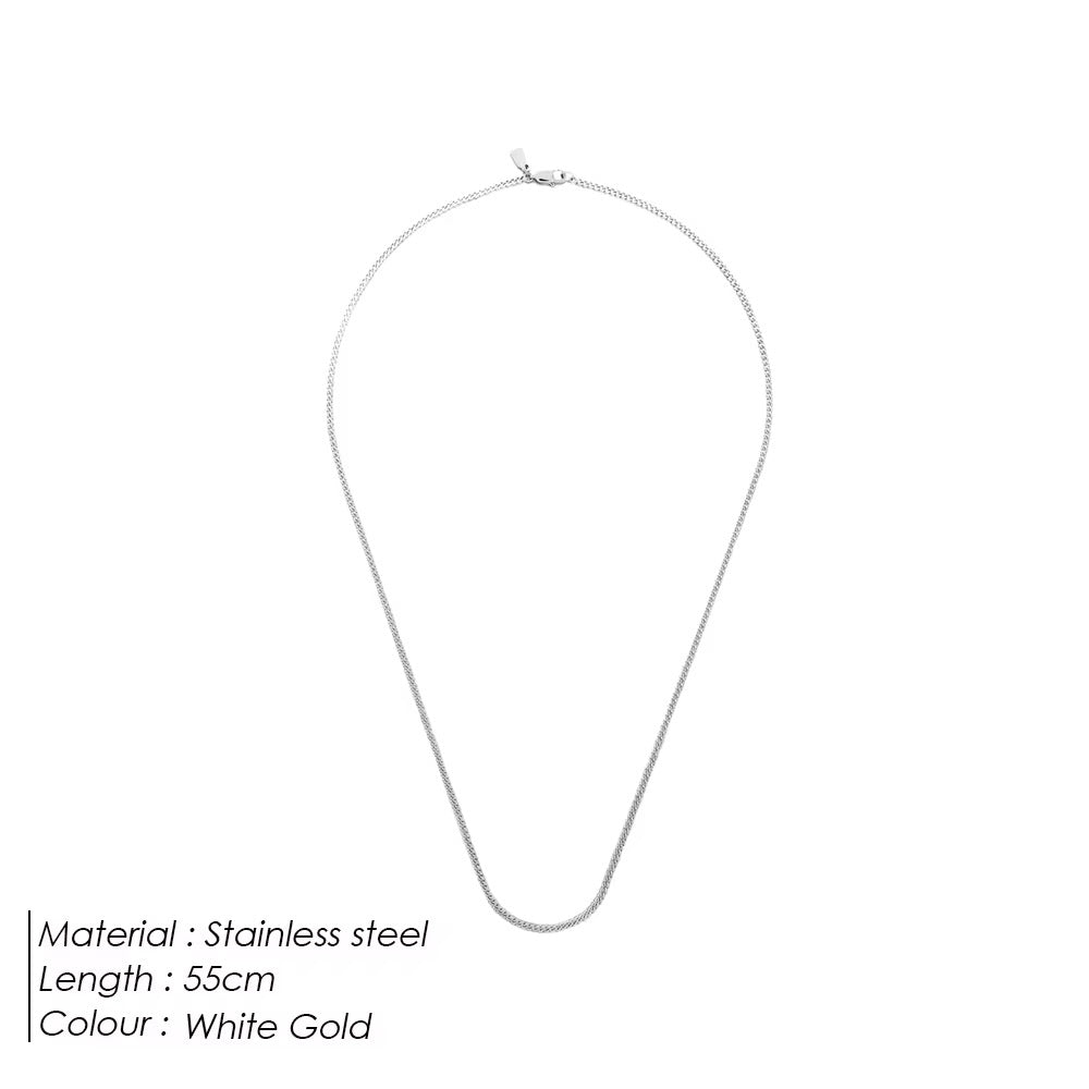 Gold Plated Stainless Steel Necklace - Collarbone