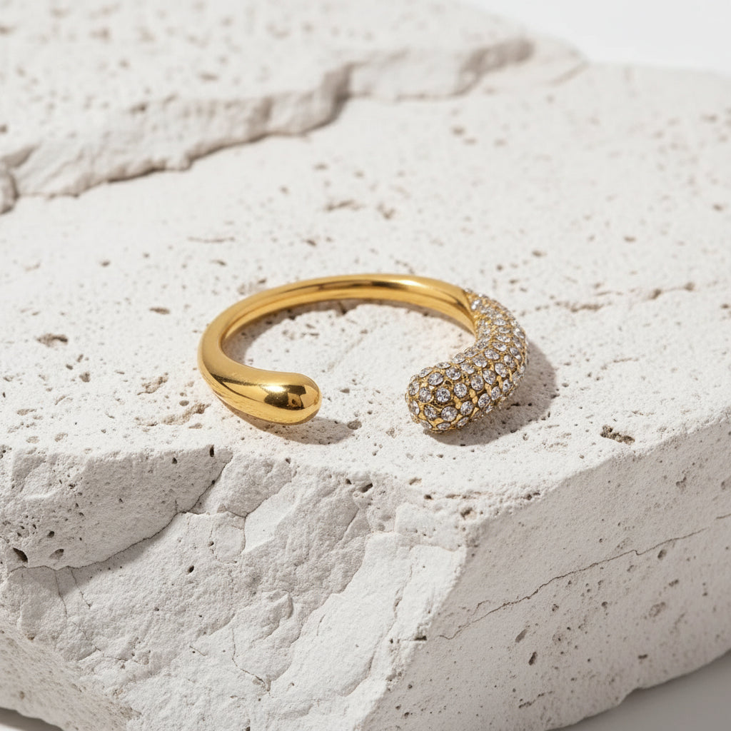 Gold Plated Stainless Steel Ring - Eternity